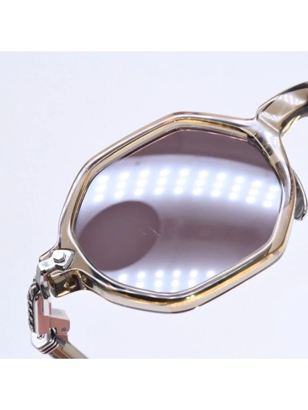 Chrome Hearts Clitco-a Sunglasses Eyewear 46 Flairnie Octagon Clear Olive